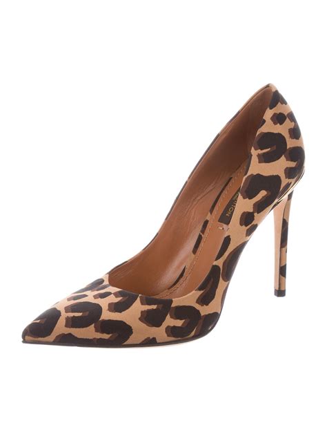 louis vuitton leopard spiked heels